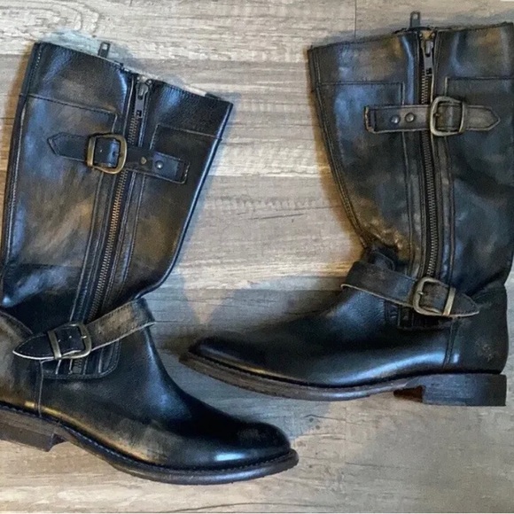 Bed Stu GoGo Lug Boots in Black Lux. - Picture 4 of 8